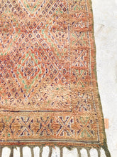 Load image into Gallery viewer, Vintage Moroccan berber wool rug "Spring Soil" from Zayane. Marockansk matta berber i ull "Spring Soil" från Zayane. Marokkansk berber tæppe i uld "Spring Soil" fra Zayane. Marokkansk berber teppe i ull "Spring Soil" fra Zayane. Marokon berberimatto "Spring Soil" villasta Zayanelta.