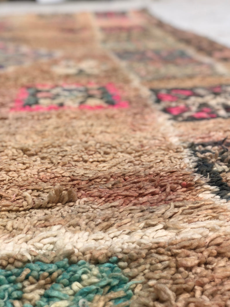 Vintage Moroccan berber wool rug 