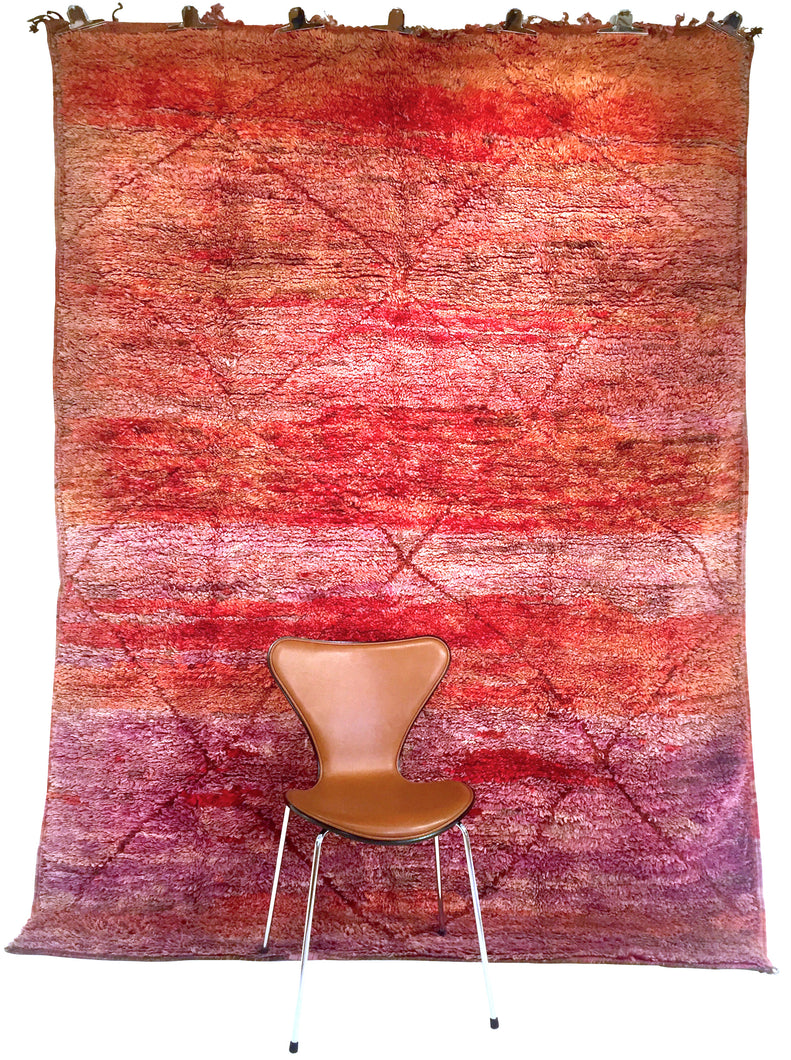 Moroccan vintage berber rug from Mrirt sold by Eco from the past - Shady Diamond